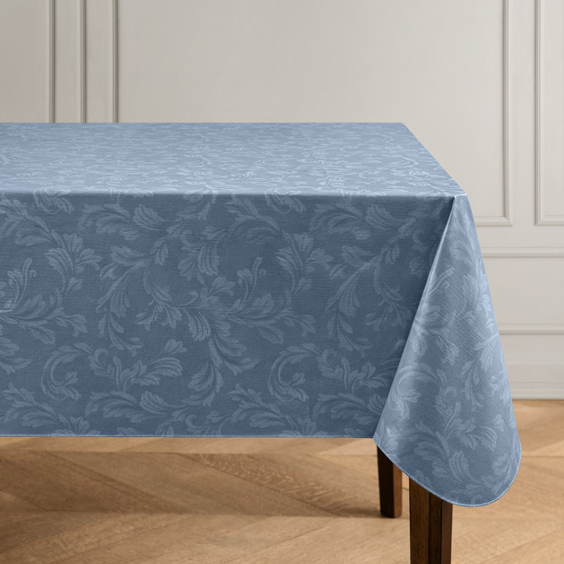Nappe en vinyle Camile, 70 po x 52 po, Bleu