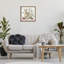 «Rabbit & Butterfly Garden», art mural sur toile flottante noire par Leslie Trimbach-941777675-941777678