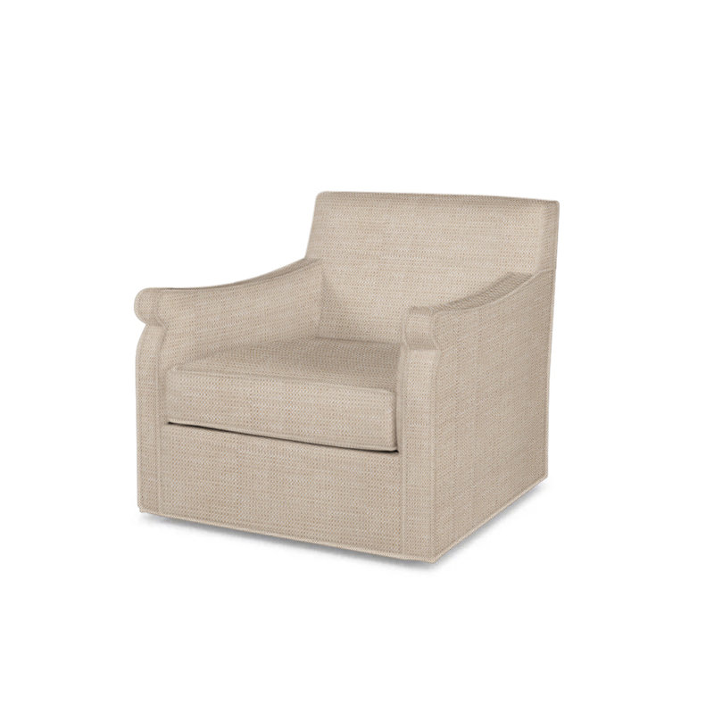 Fiske Outdoor Swivel Lounge Chair, Beige/Brown 71628L22