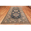 Tapis bleu antique antique à motif de grenades Khotan
