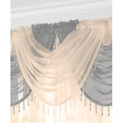Ned Single Beaded Voile Swag