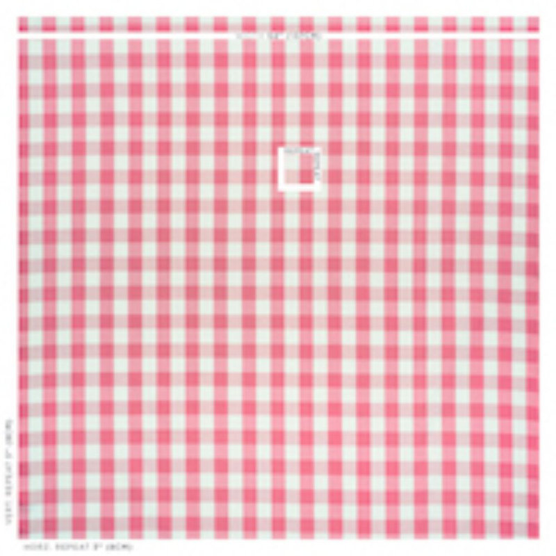 Camden Cotton Check Fabric, Magenta