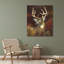 Art sur toile tendue par Millwood Pines Stans, Leo, titré: Portrait de cerf-519074129