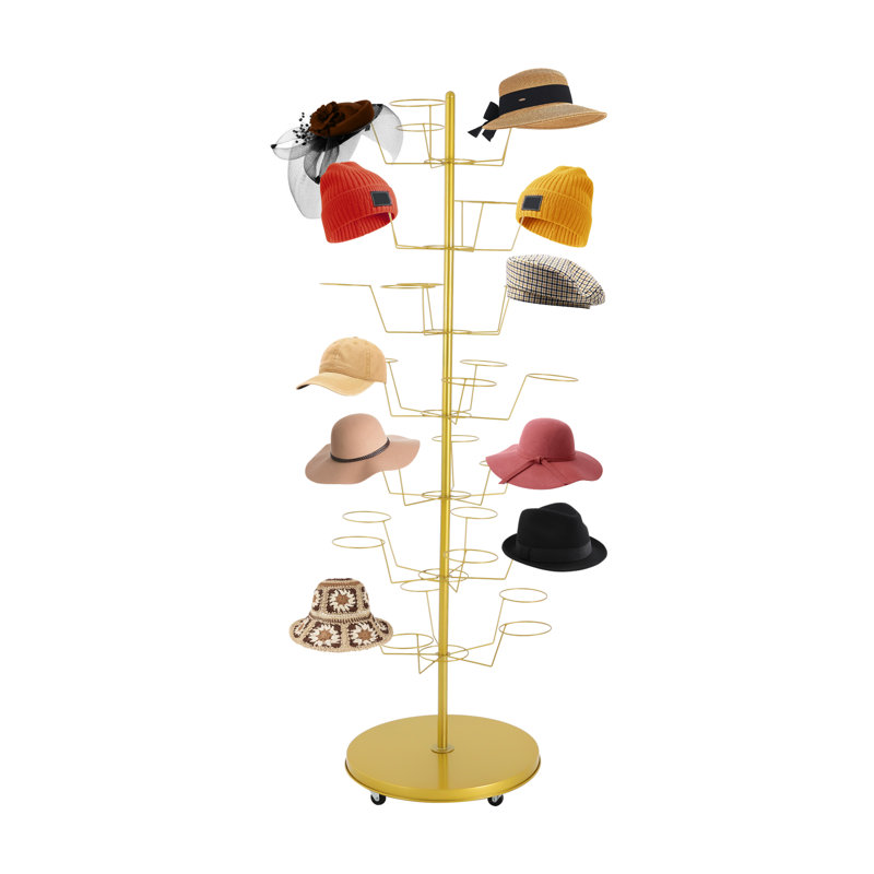 Présentoir à chapeaux autoportant