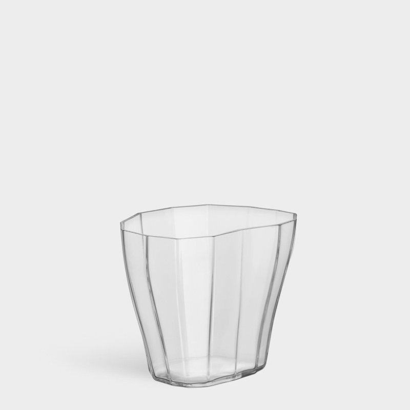 Reed Handmade Glass Table Vase, Clear