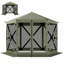 Spacieux auvent de camping avec abri de jardin pour 6 à 8 personnes avec installation facile et protection UPF30 +-128769952
