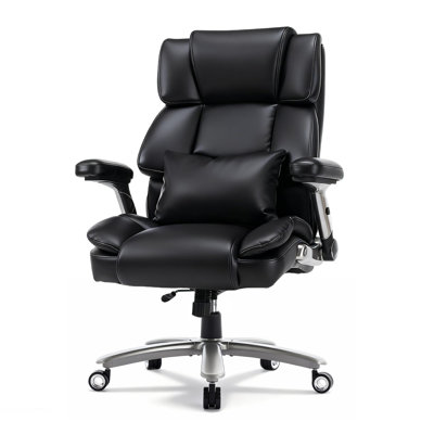 Heavy Duty Office Chair 400 lbs Capacity, Big and Tall Executive Chair with 3D Kneading Massage, Ergonomic High Back Desk Chair, Adjustable 4D Armrests