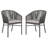 Outdoor Stacking Dining Armchair with Cushions