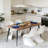 Modern Industrial Rectangular Dining Table (71" W)
