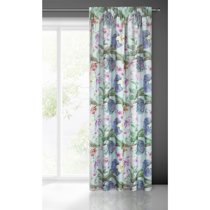 Santaquin Eyelet Semi Sheer Curtain, Violet