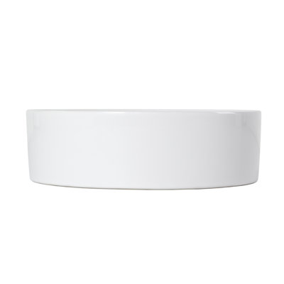 16" Ceramic Circular Vessel Bathroom Sink
