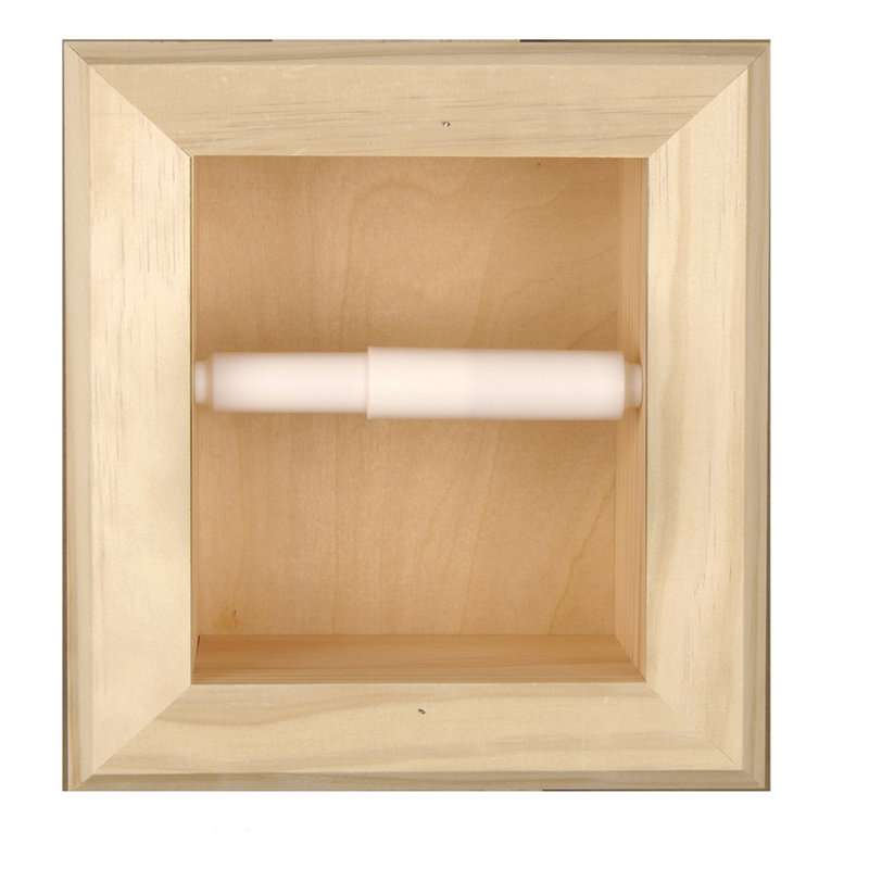 Porte-papier hygiénique encastré Tracy, Naturel