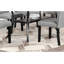 Ensemble de salle à manger moderne classique en bois naturel avec plateau rectangulaire en bois et chaises de chevet 6X