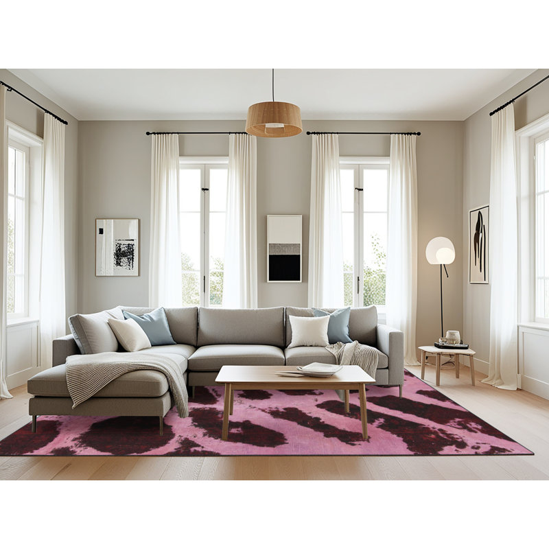 Abstract Indoor Rug, Rectangle 8' x 10'