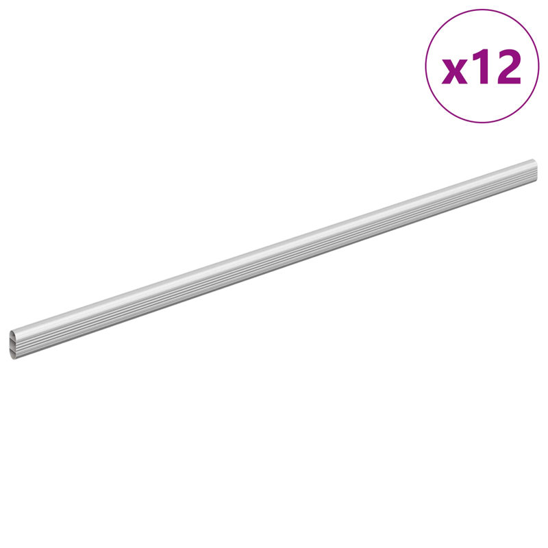 Aluminium Alloy Closet Rod, 2.9 cm H x 66.4 cm W x 1.5 cm D