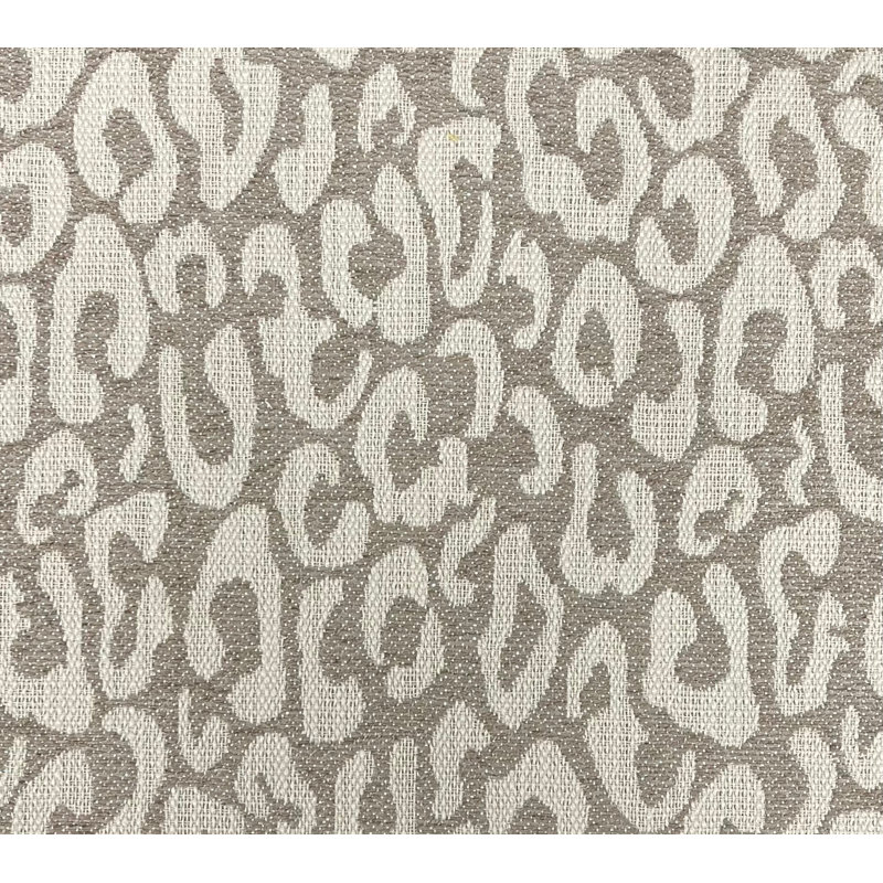 Hepburn-Santana Leopard Print Textured Fabric, Linen