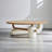 Cream-wind ash wood log creative end table