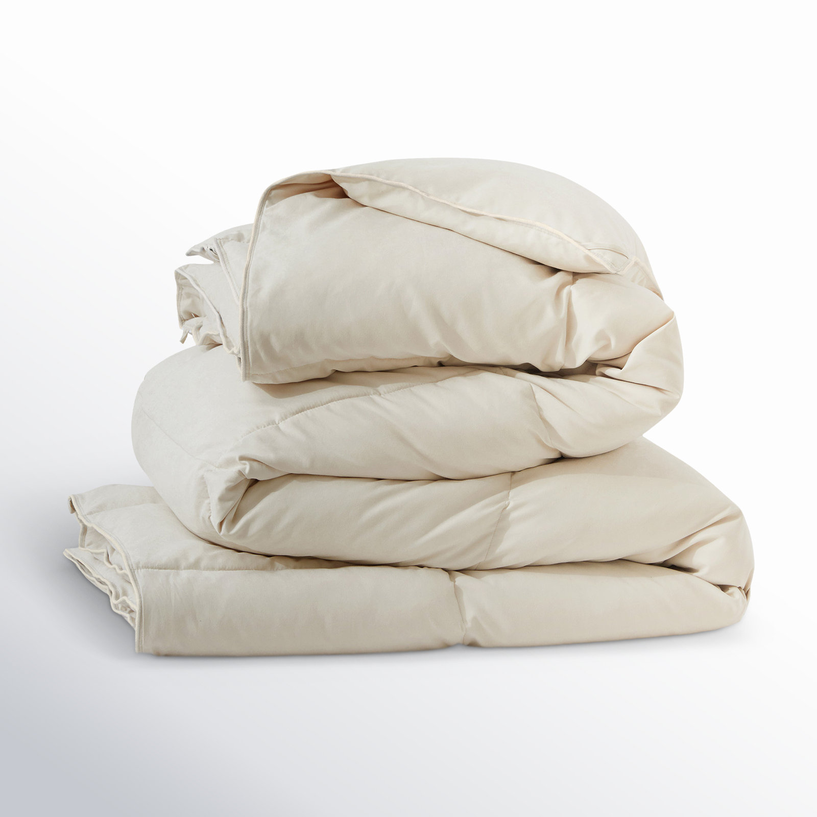 600 Fill Power All Season Down Comforter Duvet Insert, Twin, Khaki