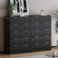 Commode à 5 tiroirs H 47,2 po, grande commode de rangement, organisateur de vêtements de garde-robe pour la chambre à coucher, le salon-1337384062