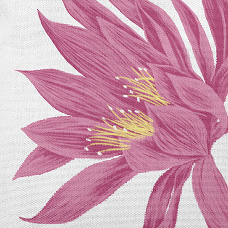 Housse de coussin d'extérieur carré cubique Flare Flare, Rose, 16 po x 1 po