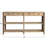 Reclaimed Wood Console Table with 4 Drawers