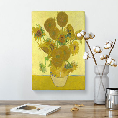 The Sunflowers by Vincent Van Gogh - Wrapped Canvas Painting