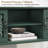 42" Carved Wood Console Table with Cabinets and Shelves, Solid Wood Legs for Entryway, Green-1296132465