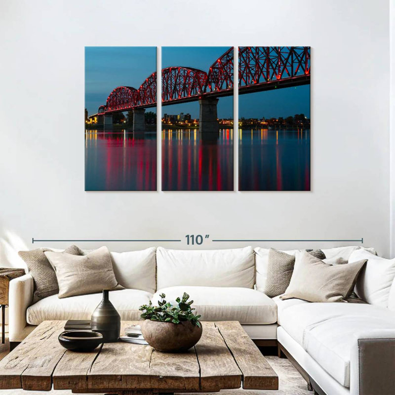 Pont éclairé Nicci à Louisville, H 48 po x l 74 po