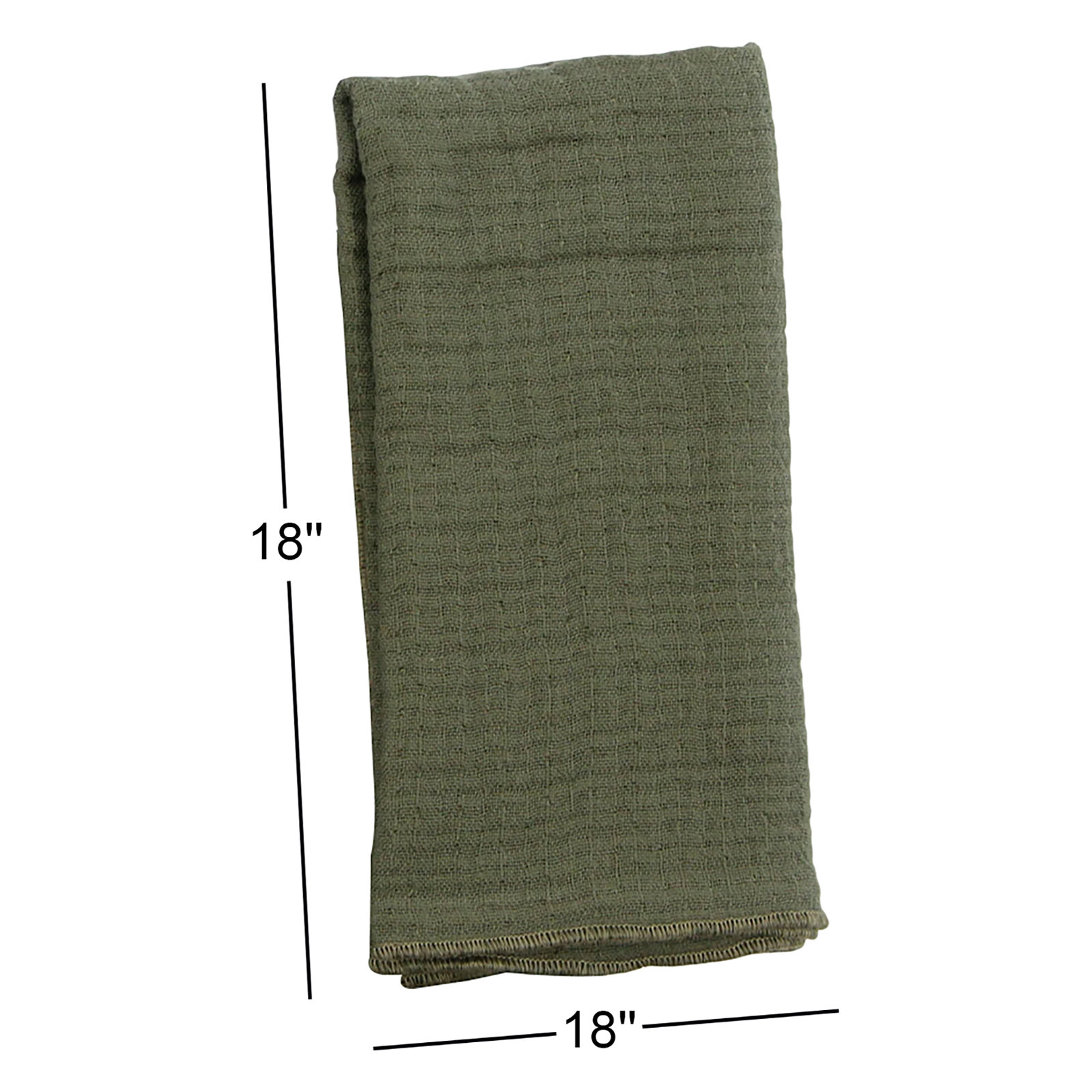 Reversible Cotton Napkin, Sage