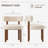 Modern PU Leather Upholstered Side Dining Chair with Curved Back & Solid Wood Legs-1458796861
