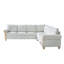 Canapé modulaire de style campagnard rayé Terren-360164330