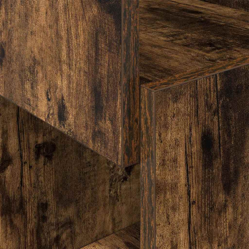 Corner Accent Chest, 95cm H x 30.5cm W x 30cm D, Smoked Oak