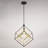 Janaijah 1L Integrated LED Geometric Matte Black And Gold Contemporary Pendant Light