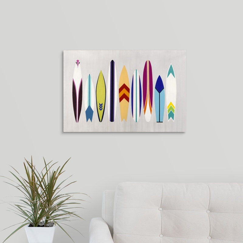 « surf on through », impression sur toile, Toile tendue, H 16 po x l 24 po x p 1,25 po