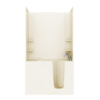 Santa Fe 52.75'' x 26.4'' Air Fiberglass Bathtub with Faucet