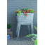 Grand support de baignoire en métal galvanisé pour jardinières, seaux à glace, décoration extérieure - Solution de rangement rustique pour la maison et le jardin avec motif en relief