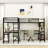 Loft Bed With LED Lights, Storage Shelves, Desks And Charging Stations