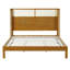 Structure de lit plateforme en bois d'hévéa de qualité supérieure, structure de lit très grand avec tête de lit incluse-376030229