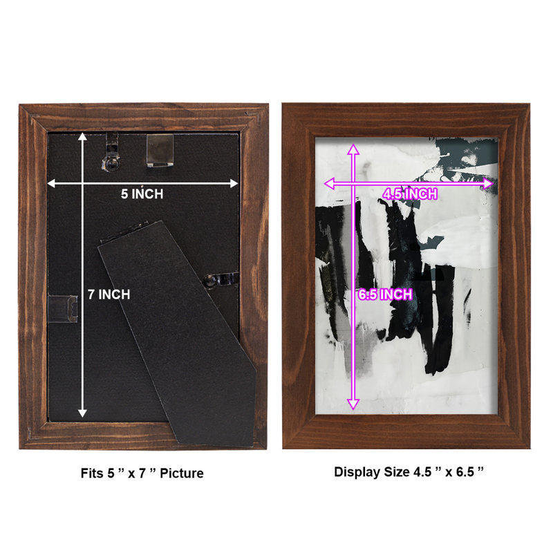 Genesys " Broken Window II ", 8" H x 6" W x 1" D, Chestnut