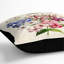 Illustration of a Petunia Flowers Cushion with Filling-56880171-56880170