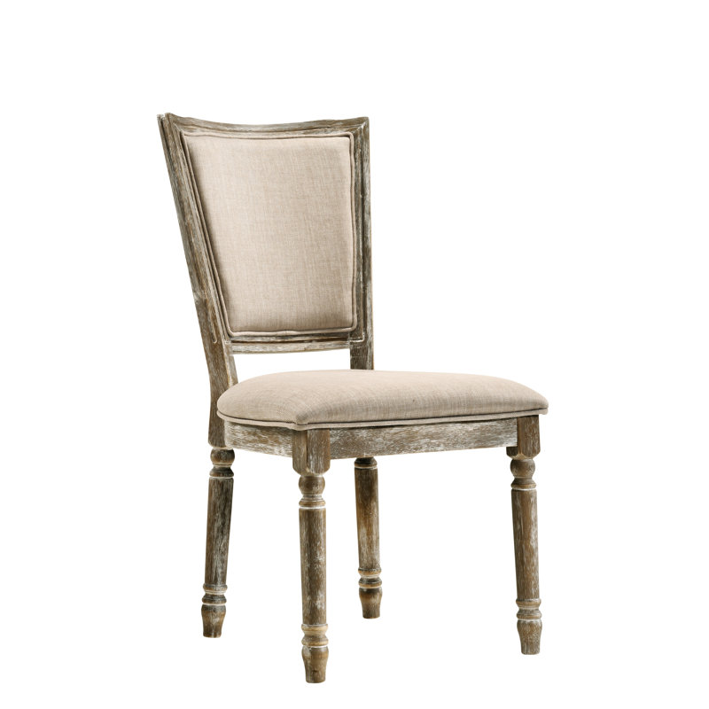 Ensemble de 2 chaises d'appoint en tissu récupéré Gabrian