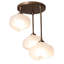 Ume Frosted Glass 3-Light Semi Flush Mount-66074638