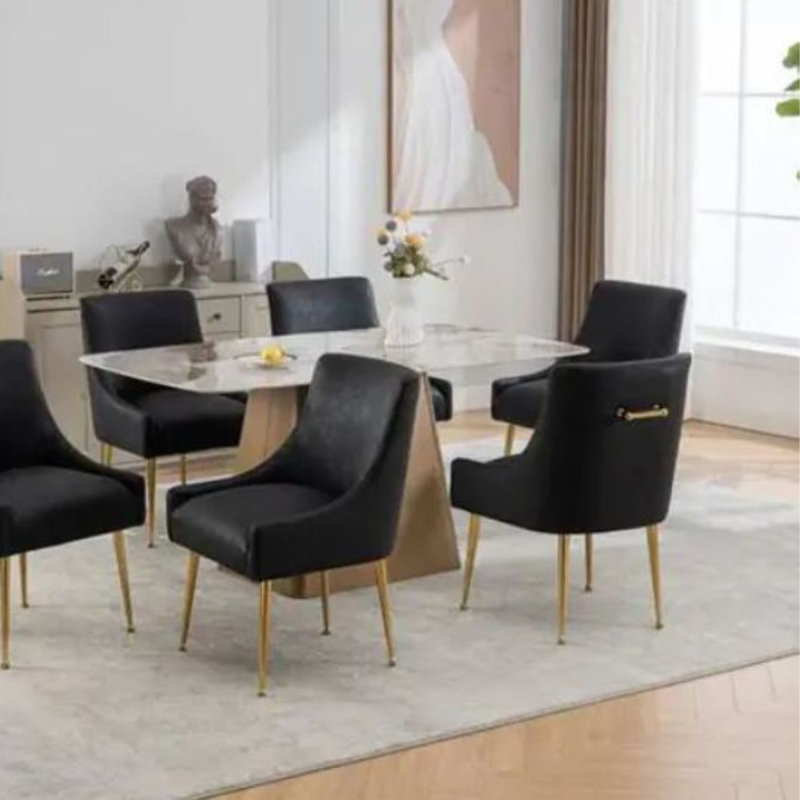 Chaise Luna Luxe, Noir