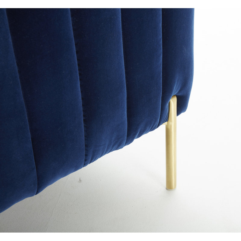 Thielen 61.8'' Velvet Loveseat, Blue Velvet