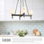 Lustre géométrique à 4 lumières de style bougie Lucian-77452432