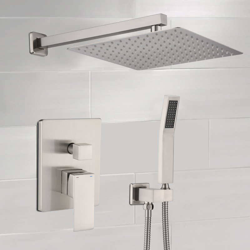 All-In-One Kit with Rough in-Valve, Brushed Nickel
