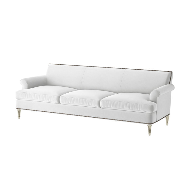 Dauphin Sofa, Page Snow (Performance fabric) 1355-91, Salted White
