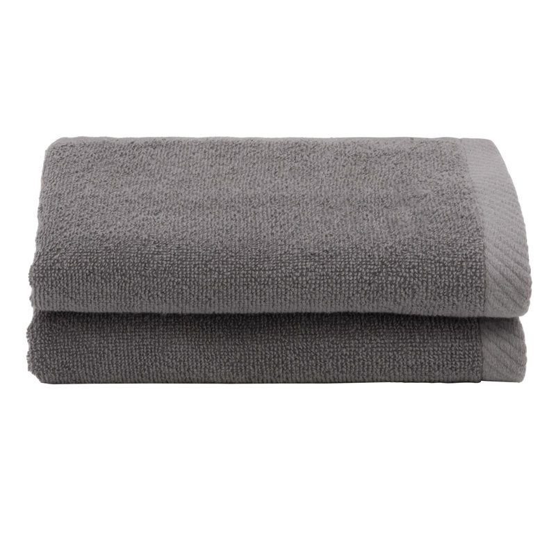 Midweight Fingertip Towel, Charcoal