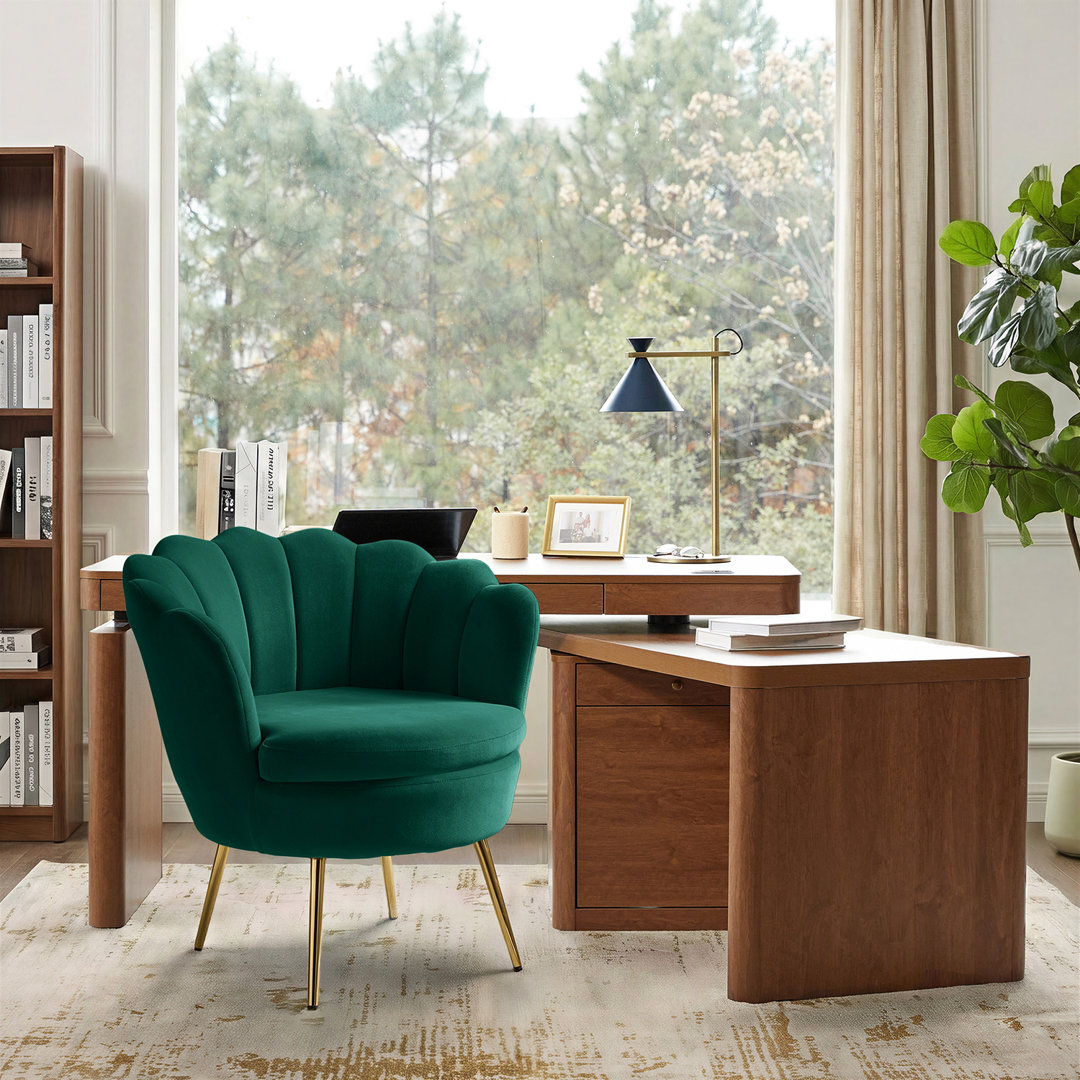 Hendrix Velvet Accent Chair Etta Avenue™ Upholstery 