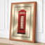 British Telephone Box Minimalist - Wrapped Canvas-1784144864-1784144876